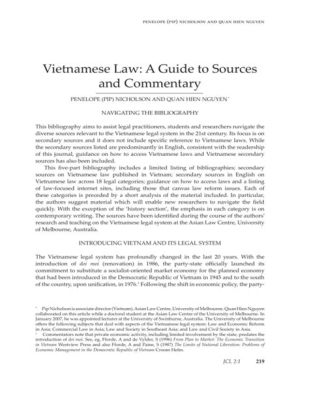  Legacies of Law: Navigating Vietnamese Jurisprudence Through Time